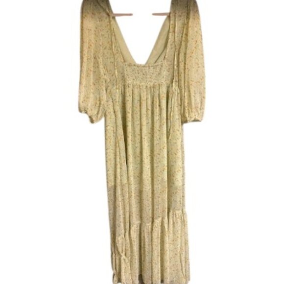 Forever 21 Spring/Summer Green Floral Dress - Size M - Picture 2 of 6